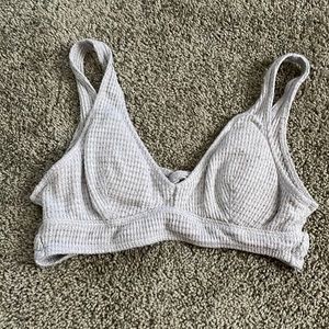 hollister women’s grey sports bra size S